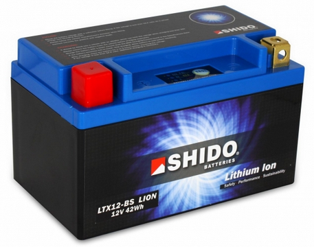 SHIDO Lithium Ion Batterie YTX12-BS (YTX12L-BS) 